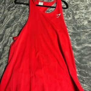 Red arrival gymshark tank top